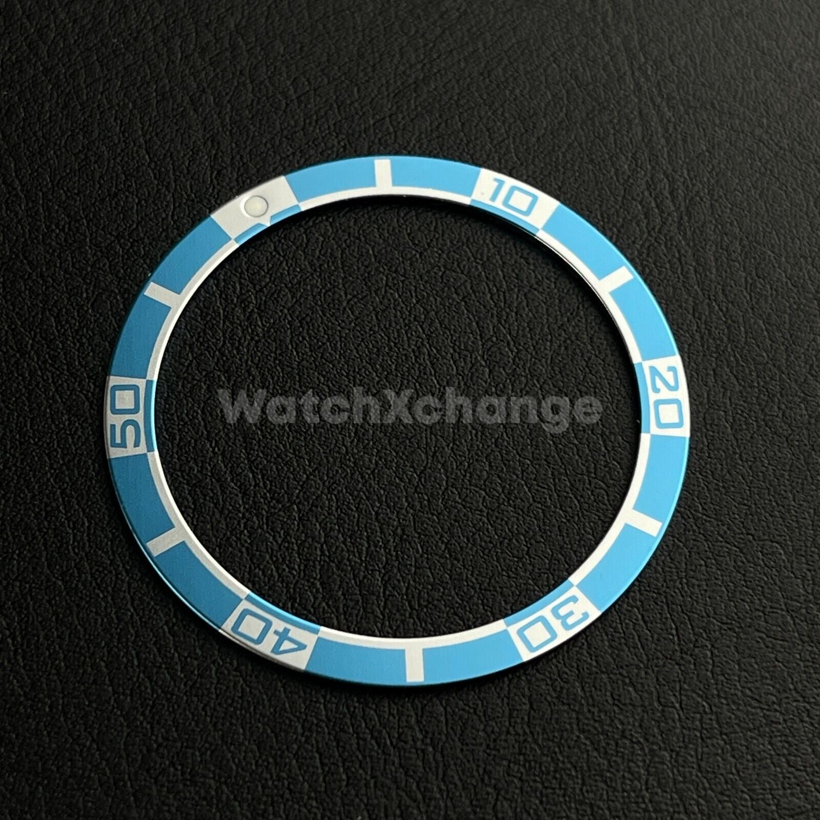 Light Blue 38mm Flat Aluminium Bezel Insert For Diver Watch Seiko Mod SKX SRPD