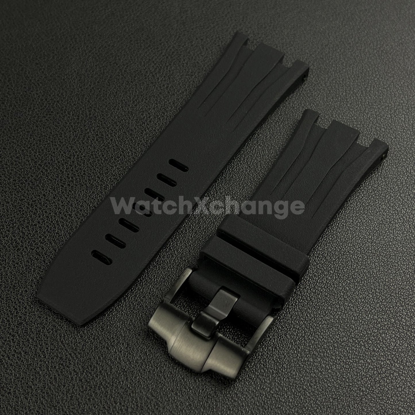 For Audemars Piguet Royal Oak Offshore 44mm Case 30mm Black Rubber Watch Strap