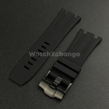 For Audemars Piguet Royal Oak Offshore 44mm Case 30mm Black Rubber Watch Strap