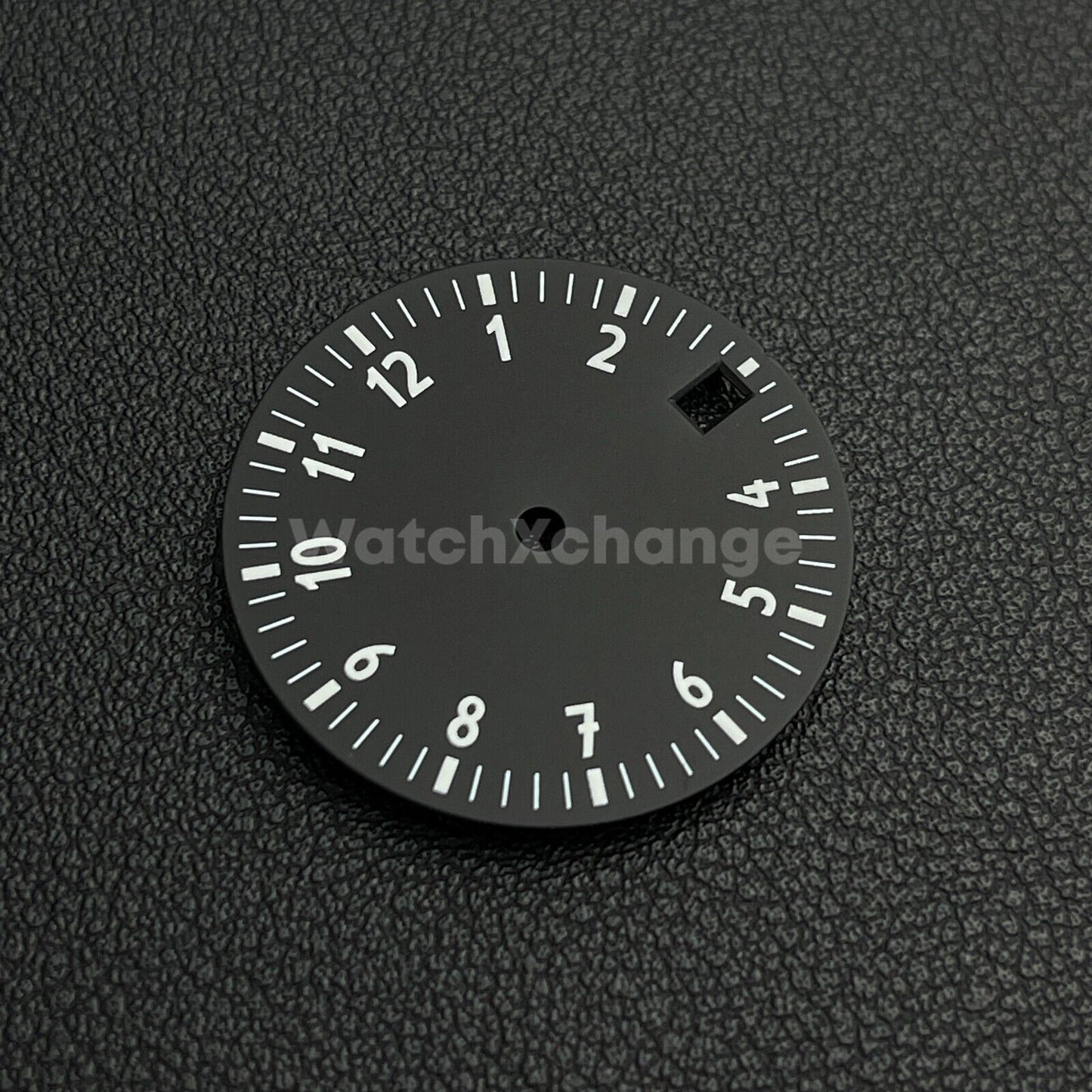 28.5mm Black & White Watch Dial for NH35/NH36/4R Movements