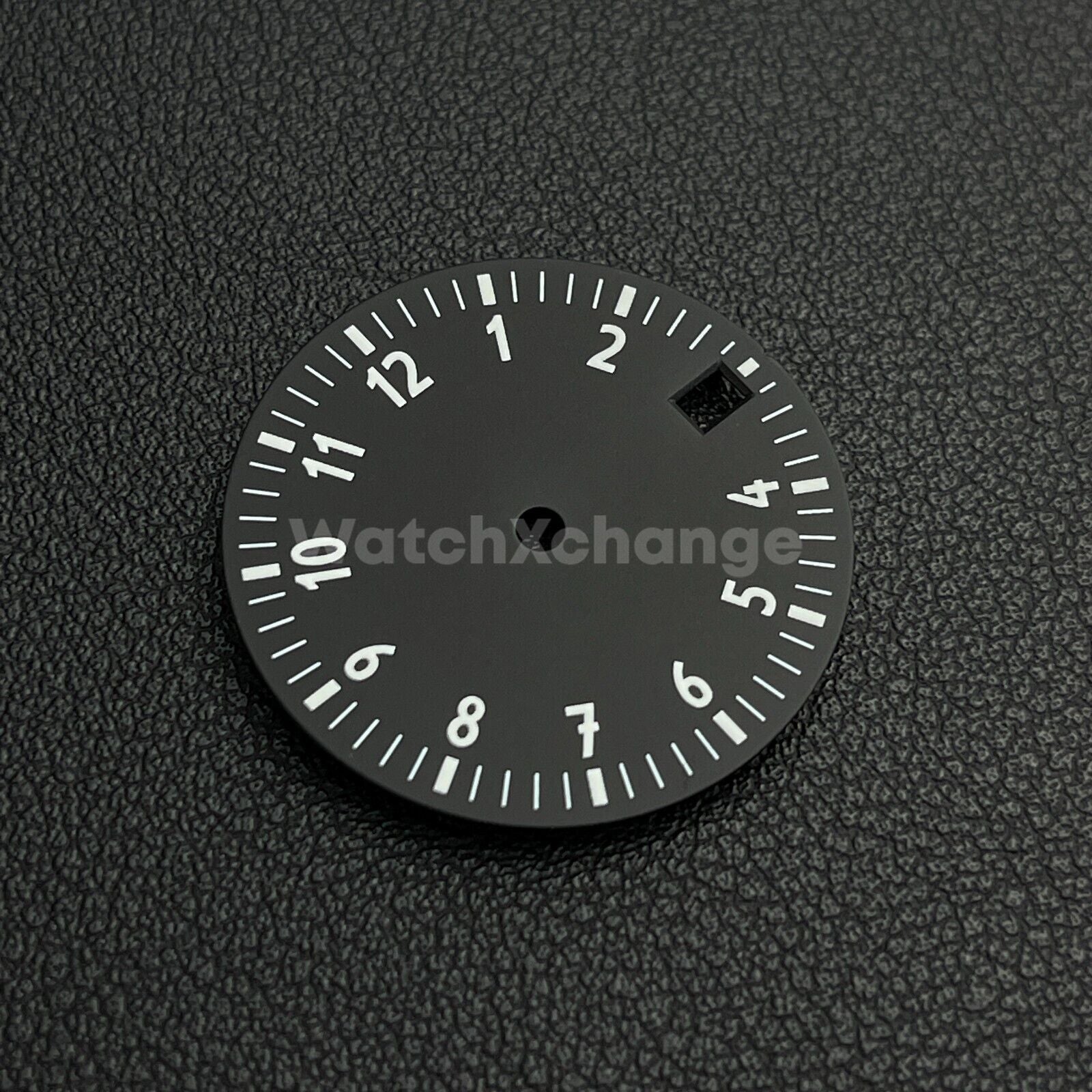 28.5mm Black & White Watch Dial for NH35/NH36/4R Movements