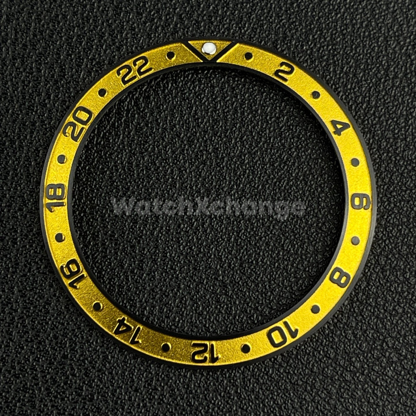 Yellow & Black 38mm Sloping Bezel Insert For Watch Seiko GMT Rolex SKX007 SRPD