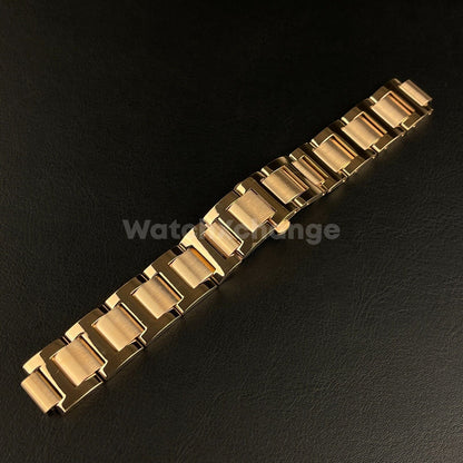 Rose Gold Metal Steel Watch Strap Bands 14/18/20/22mm Fit Ballon Bleu De Cartier