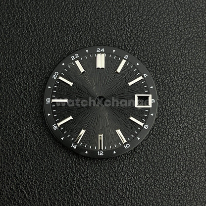 28.5mm Black Radiating Firework Pattern Watch Dial for SEIKO NH34 NH35 Movement