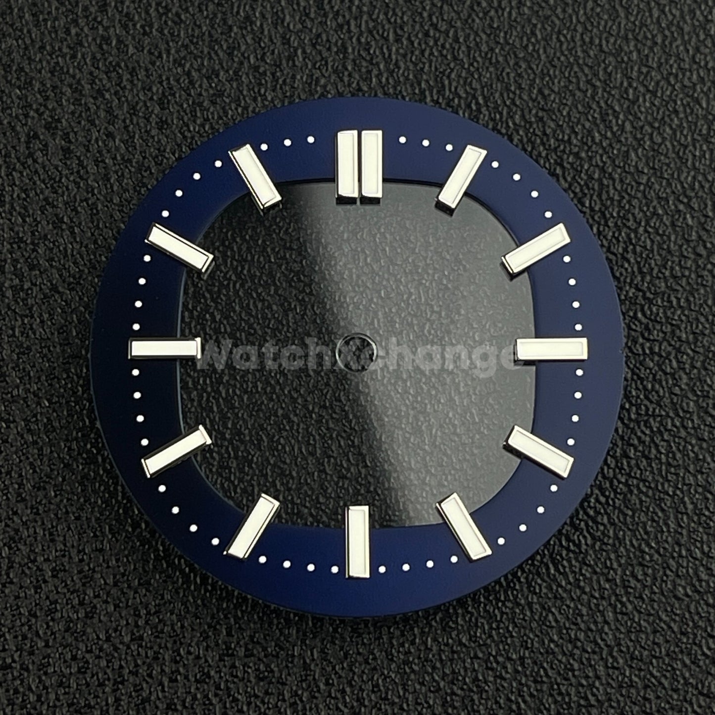 Dark Blue 30.4mm Hollow Dial Face Fit For NH70 Movement Watch Part