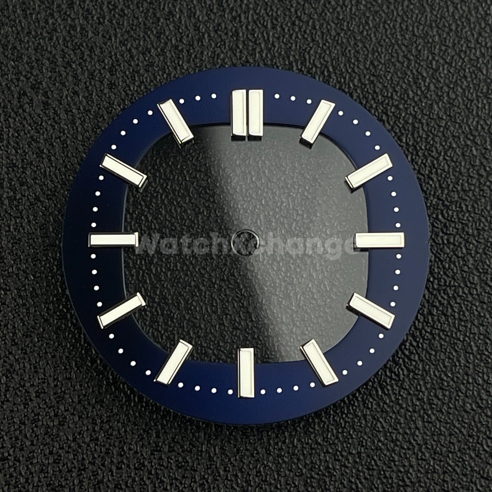 Dark Blue 30.4mm Hollow Dial Face Fit For NH70 Movement Watch Part