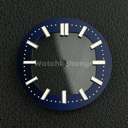 Dark Blue 30.4mm Hollow Dial Face Fit For NH70 Movement Watch Part