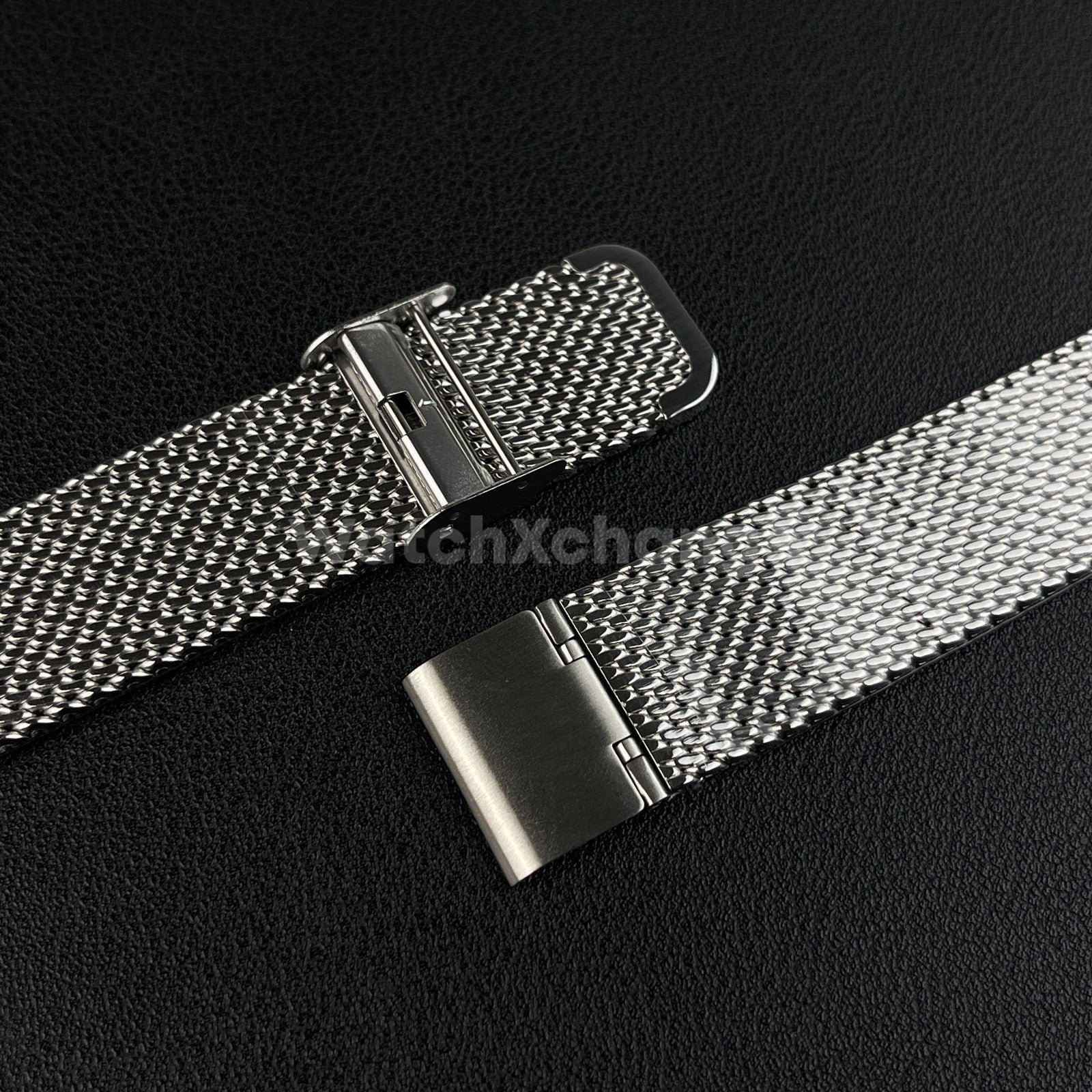 Silver Milanese Mesh Watch Strap Band Stainless Metal Quick Release 18mm - 24mm