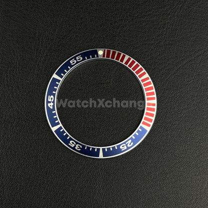 41mm Blue & Red Aluminium Bezel Insert Fits Seiko King Prospex Samurai SRPF