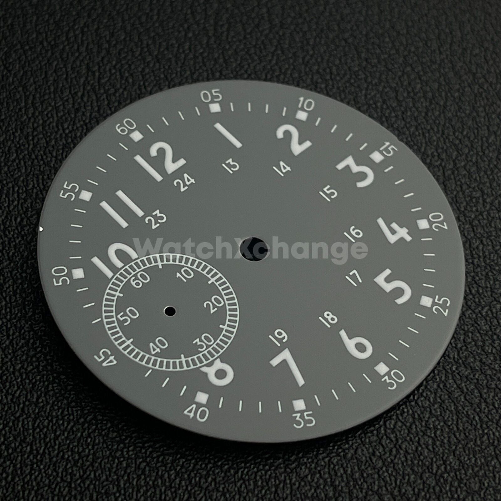 38.9mm Grey Watch Dial Green Luminous For ETA6497 Seagull ST36 Movement Part
