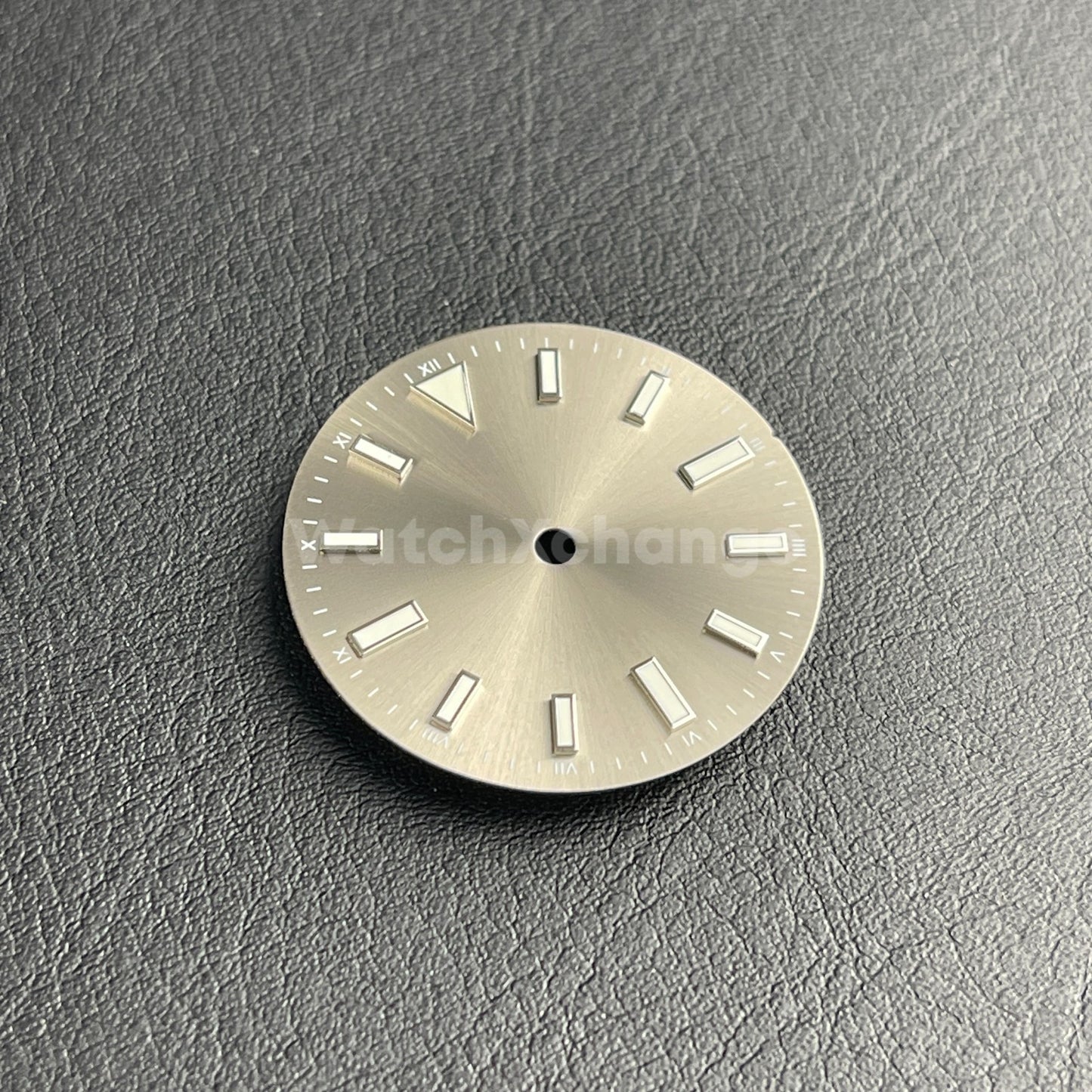28.5mm Grey Watch Dial Luminous Watch Accessory for NH35/ETA2836/8215 Movement