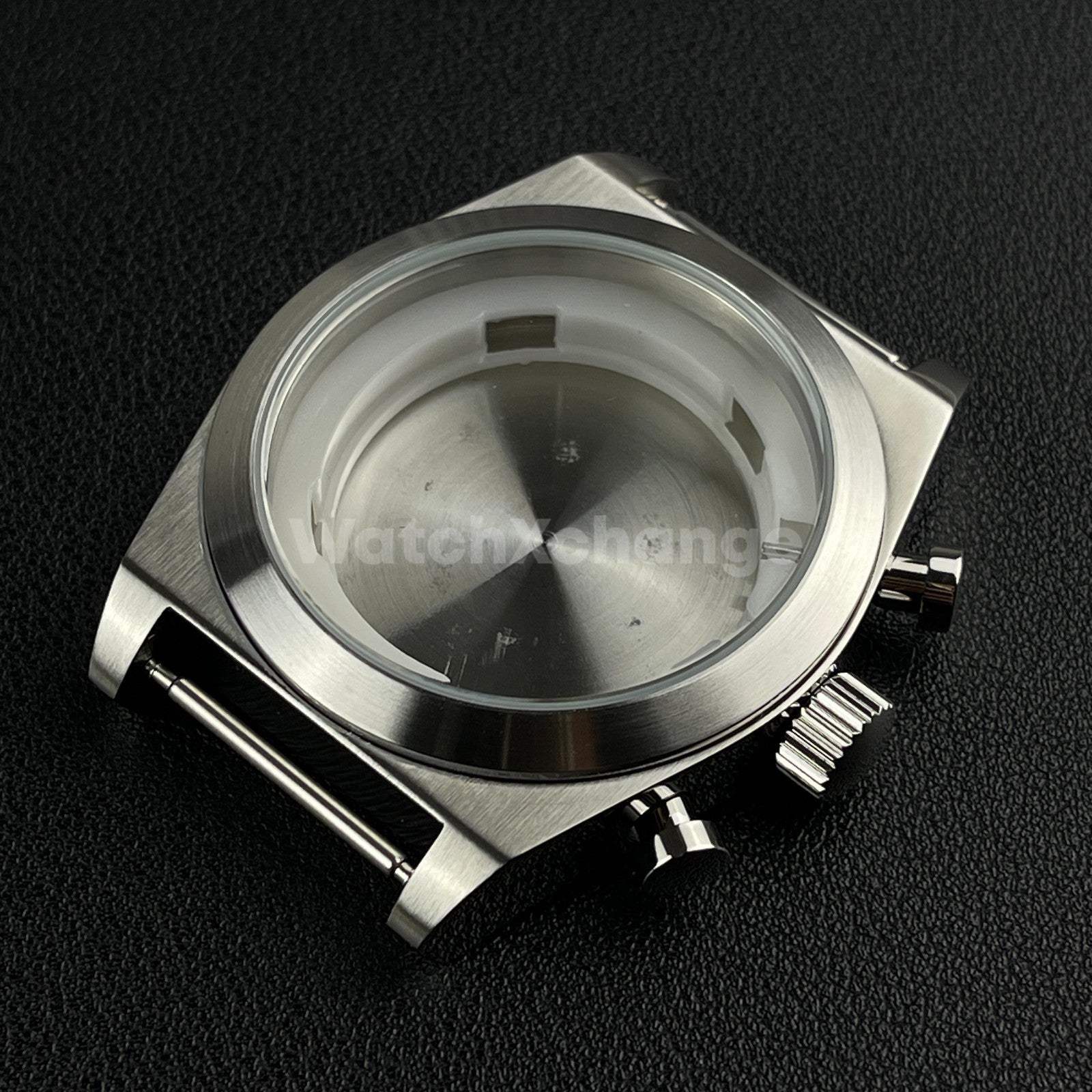 46mm Stainless Steel Silver Dive Watch Case For Miyota OS00 Movement