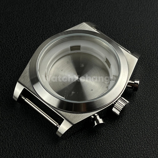 46mm Stainless Steel Silver Dive Watch Case For Miyota OS00 Movement