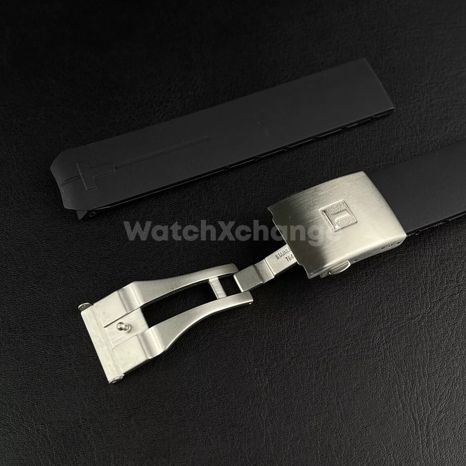 For T-TOUCH Watch TISSOT 21mm Rubber Z353 Strap Band Clasp Buckle Black