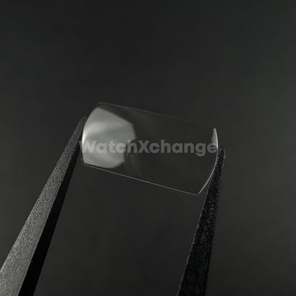 Rectangular Mineral Glass Date Window Bubble Cyclops Magnifier Watch Crystal