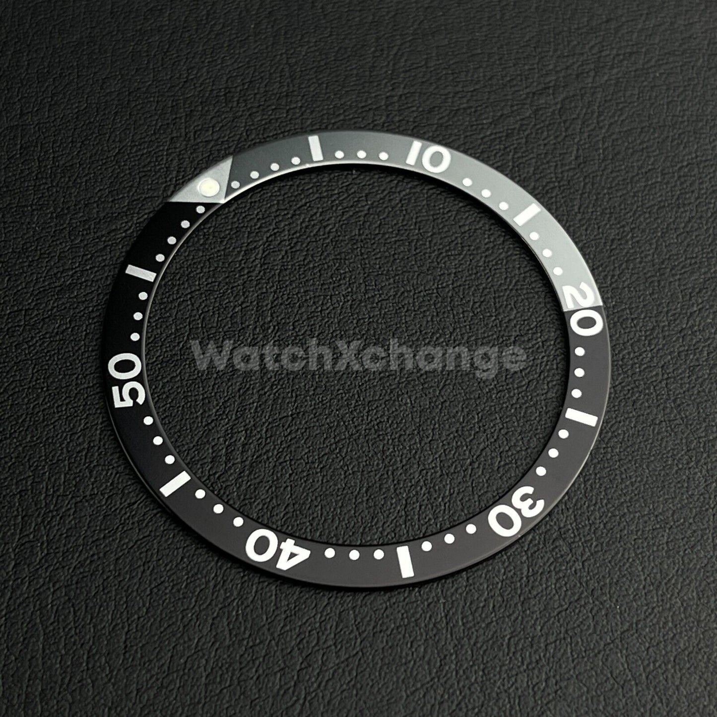 Black & Grey 39mm Flat Aluminium Bezel Insert For Divers Watch Seiko Mod Turtle
