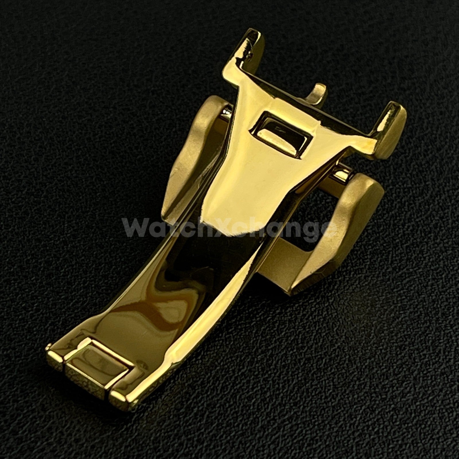 18mm Gold Folding Deployment Buckle Clasp For IWC PILOT AQUATIMER