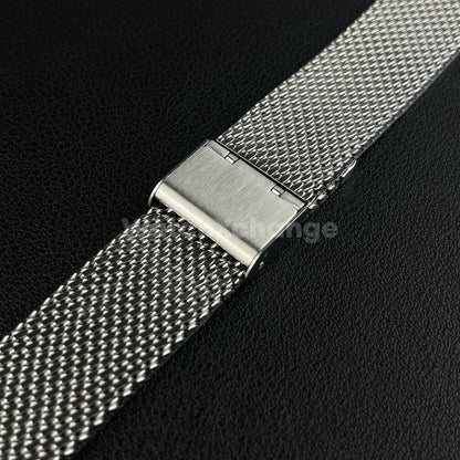 Silver Milanese Mesh Watch Strap Band Stainless Metal Quick Release 18mm - 24mm