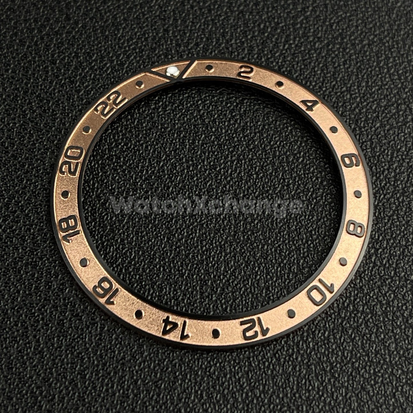 Rose Gold & Black 38mm Sloping Bezel Insert For Watch Seiko Rolex SKX007 SRPD