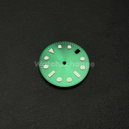 28.5mm Green Watch Dial for SEIKO NH35 NH36 Movement Luminous