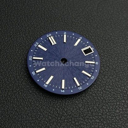 28.5mm Blue Radiating Firework Pattern Watch Dial for SEIKO NH34 NH35 Movement