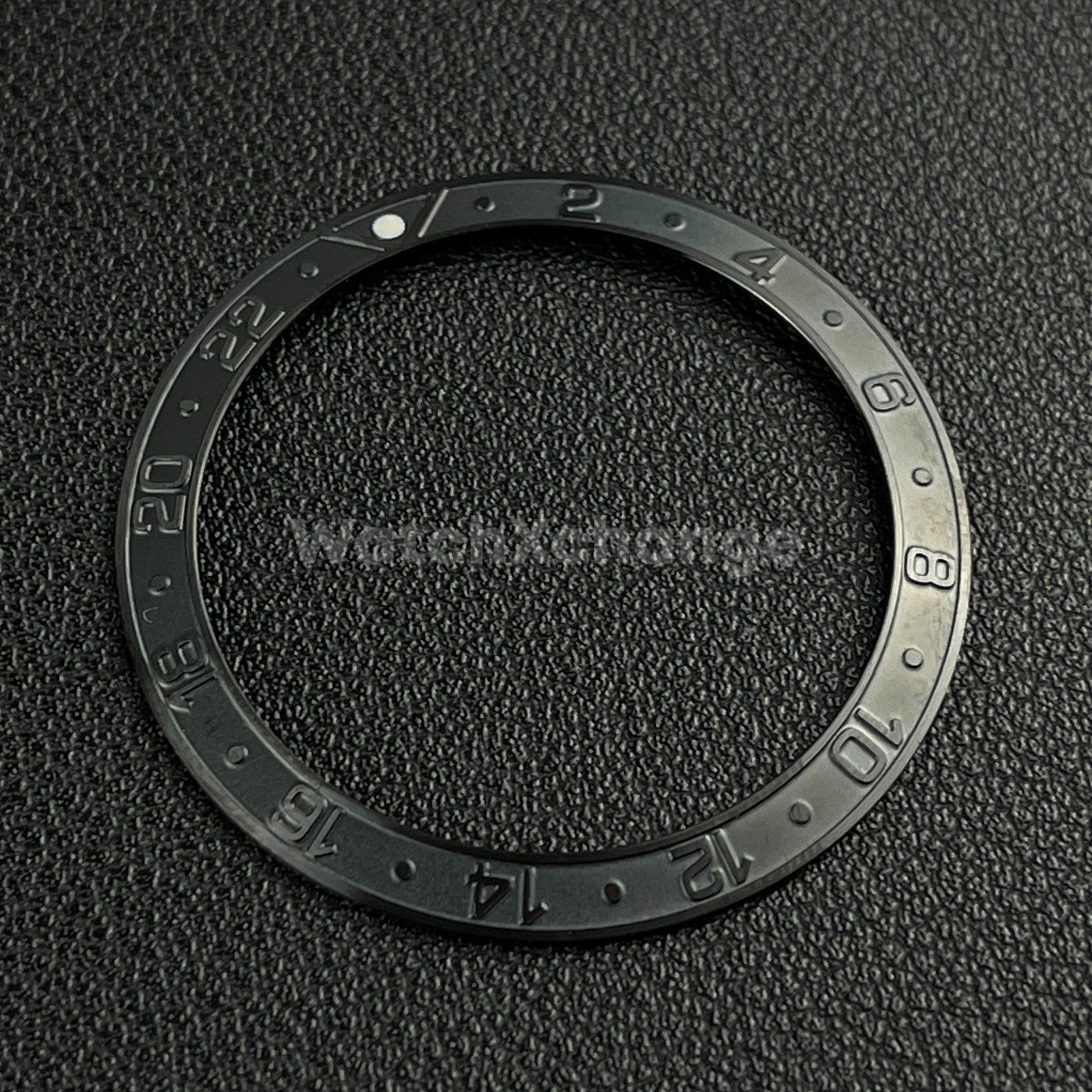 Black 38mm Sloping Bezel Insert For Watch Seiko GMT Rolex SKX007 SRPD