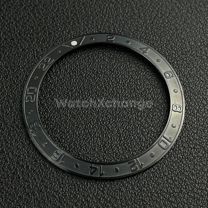 Black 38mm Sloping Bezel Insert For Watch Seiko GMT Rolex SKX007 SRPD