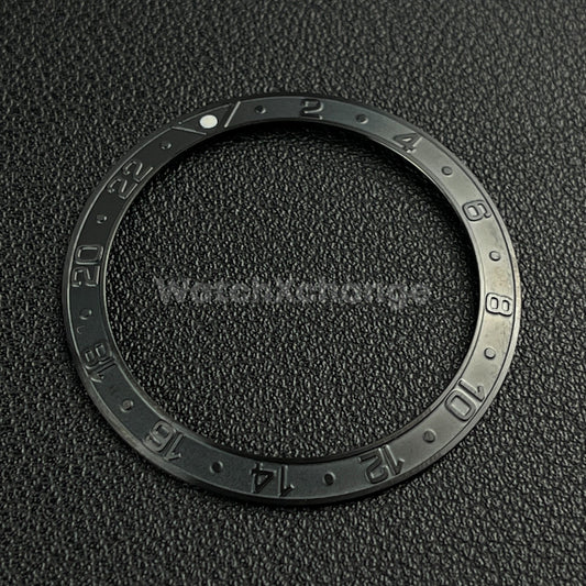 Black 38mm Sloping Bezel Insert For Watch Seiko GMT Rolex SKX007 SRPD