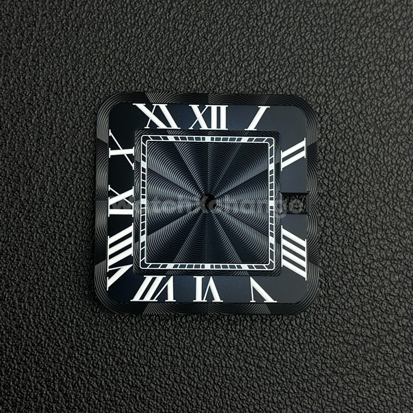 27mm Blue Square Watch Dial for NH35A Automatic Movement