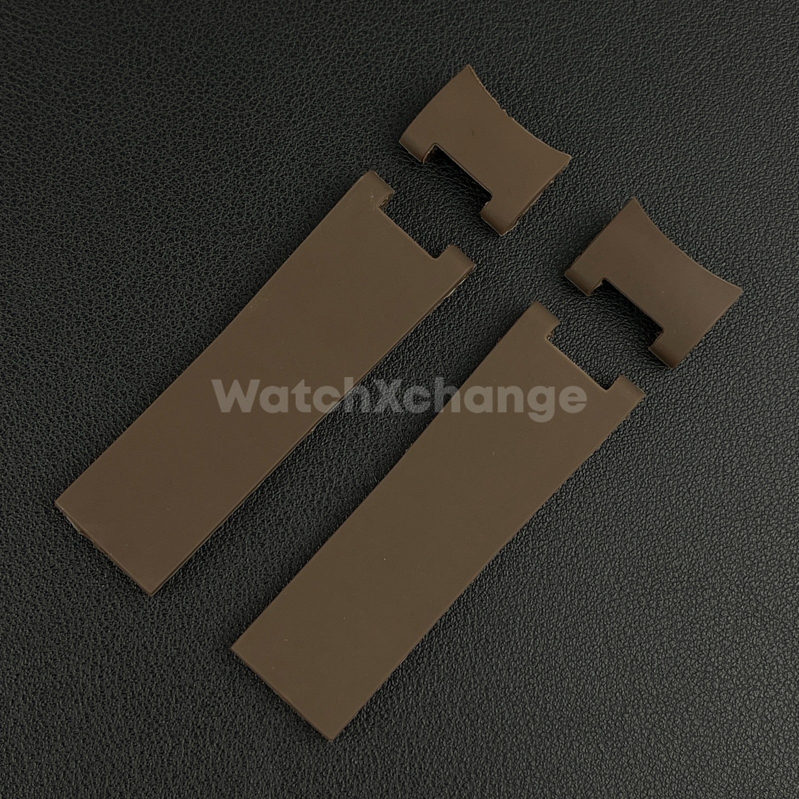 22mm Brown Silicone/Rubber Band Strap For Ulysse Nardin 263 DIVER Watch