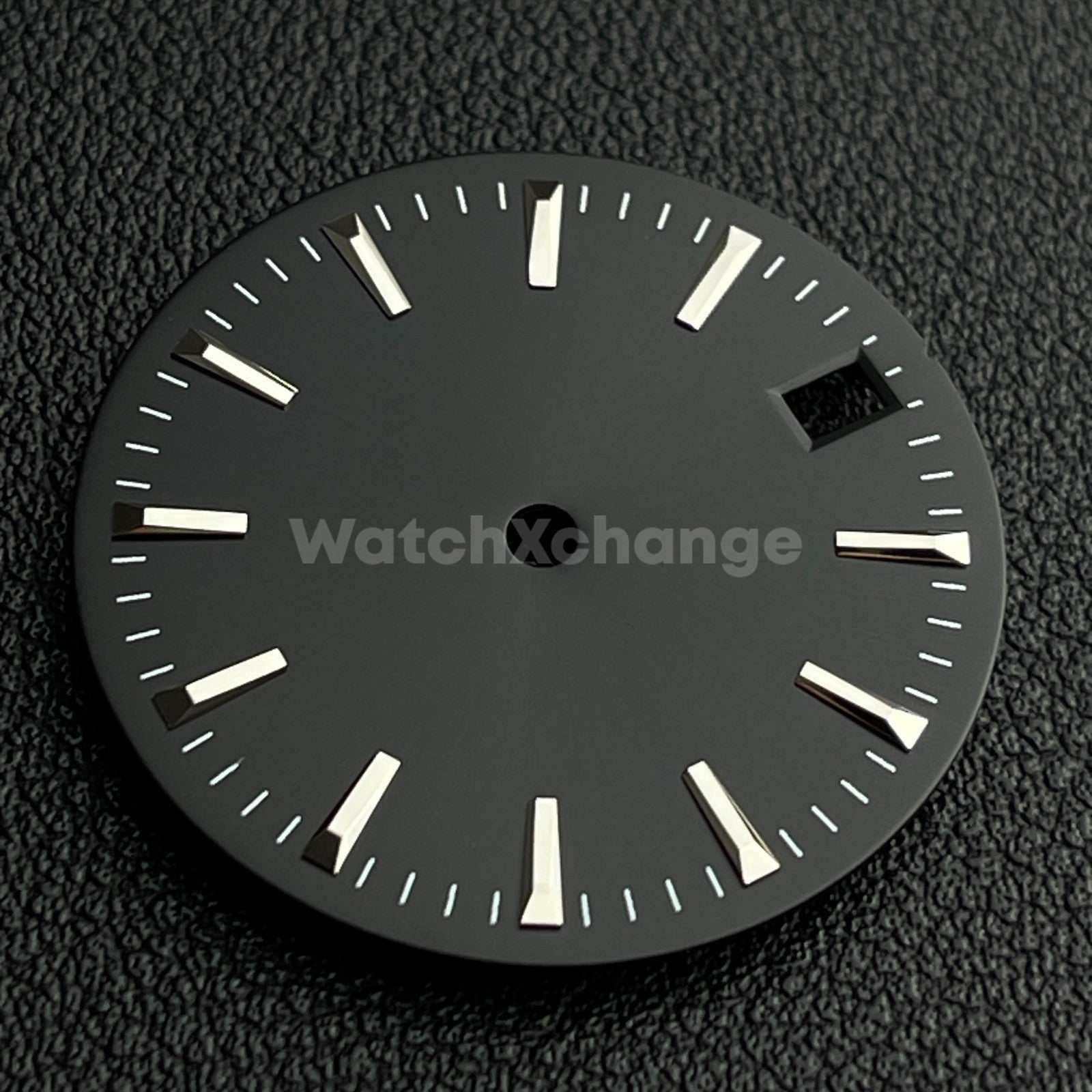 28.5mm Black & Silver Watch Dial for SEIKO NH35 NH36 Movement