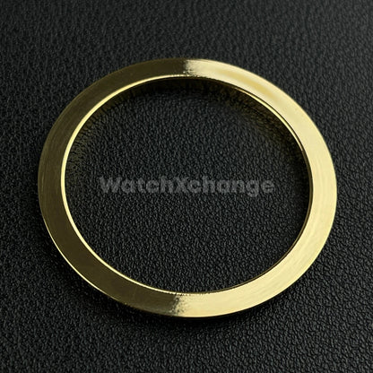 Gold Fluted Polished Stainless Steel Watch Bezel Insert Ring 36mm 39mm