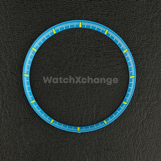 Blue & Yellow Chapter Ring for Seiko SKX007 SRPD & Mod Watches 30.5mm NH36 NH35