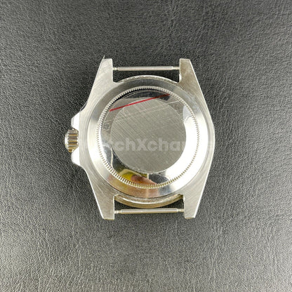 Diver 40mm SUB Watch Case fit NH35A NH36 10ATM Silver Colour Solid Back Sapphire