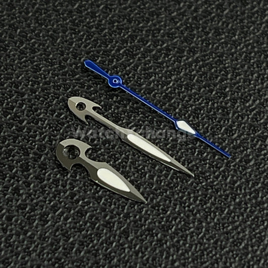 Silver & Blue Fish Watch Hands For Seiko NH34 NH35 4R35 NH36 4R36 7S36