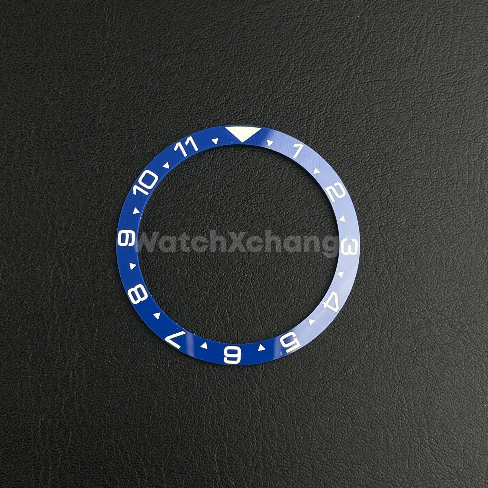 Blue & White 38mm Flat Ceramic Bezel Insert For Divers Watch Seiko Mod SKX SRPD