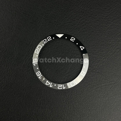 38mm Ceramic Bezel Grey & Black insert For Divers Watch Rolex GMT Seiko SKX SRPD