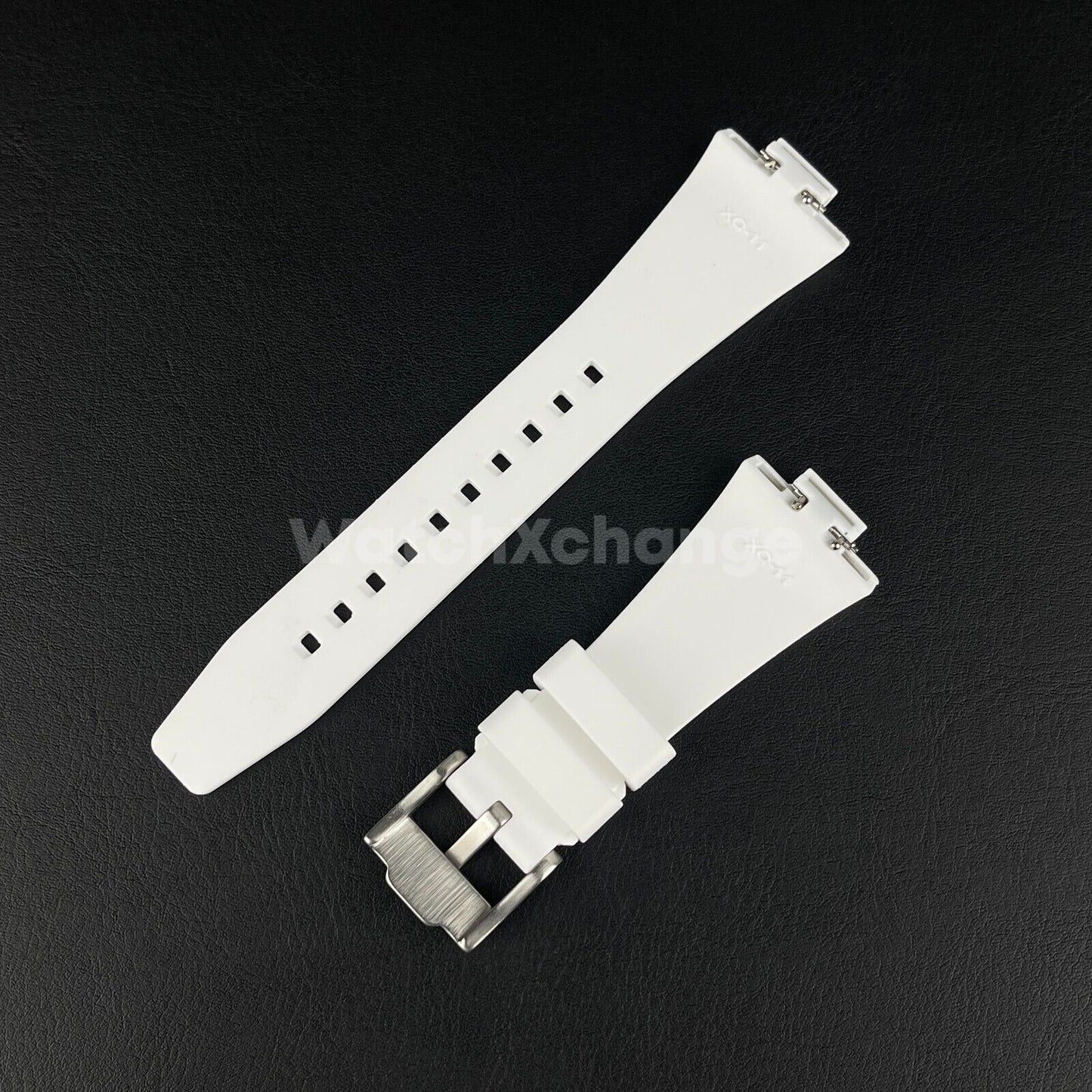 White Tissot PRX Rubber Strap Tapered 11mm For 35mm Watch Premium Quality