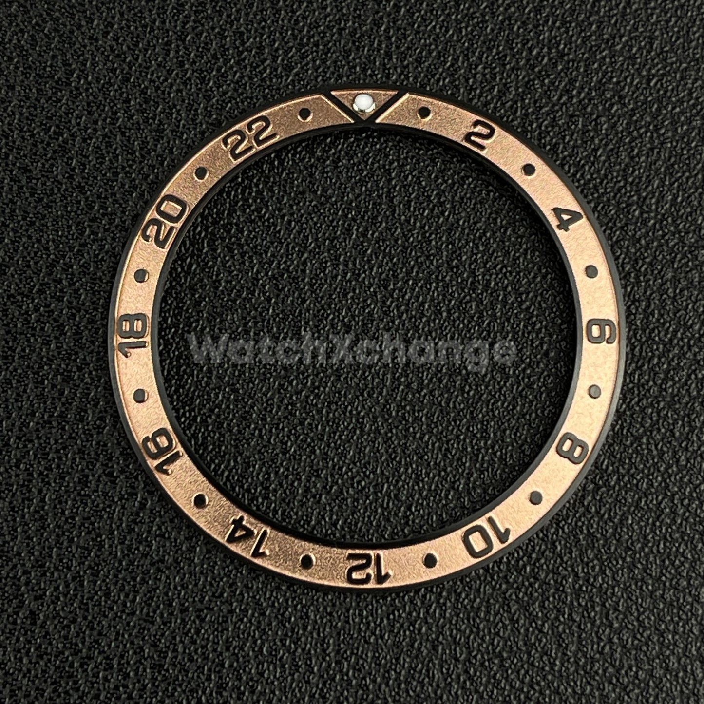 Rose Gold & Black 38mm Sloping Bezel Insert For Watch Seiko Rolex SKX007 SRPD