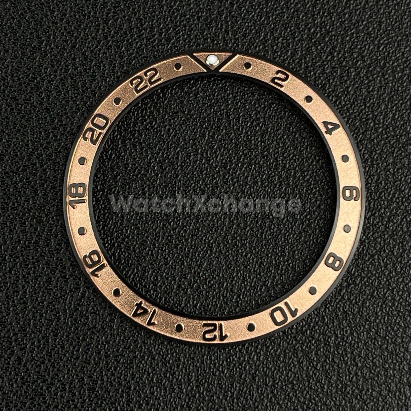 Rose Gold & Black 38mm Sloping Bezel Insert For Watch Seiko Rolex SKX007 SRPD