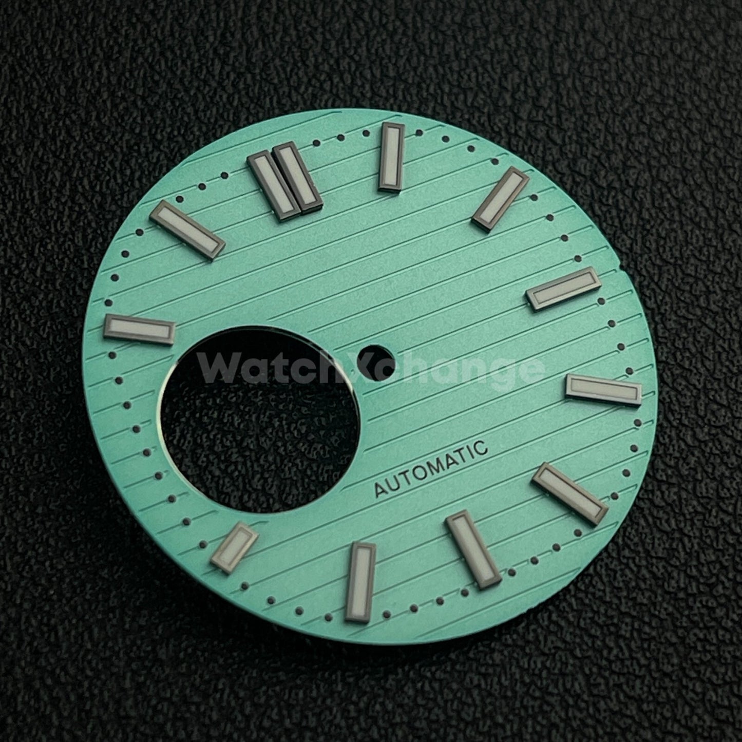 29.8mm Green Blue Watch Dial Face Green Luminous Seiko NH38 Movement Nautilus