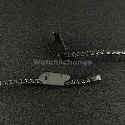 Black Milanese Mesh Watch Strap Band Steel Metal Quick Release 18mm - 24mm
