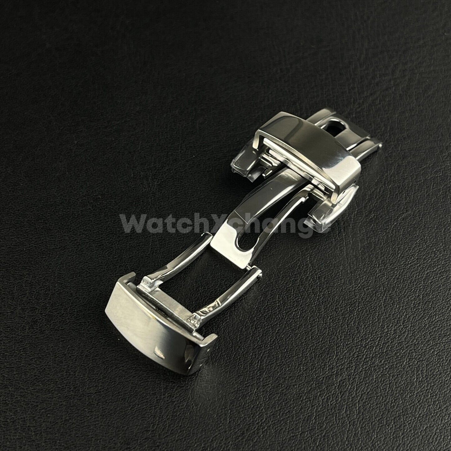 18mm DEPLOYMENT CLASP Stainless Steel fit PATEK PHILIPPE Watch Strap Silver 5167