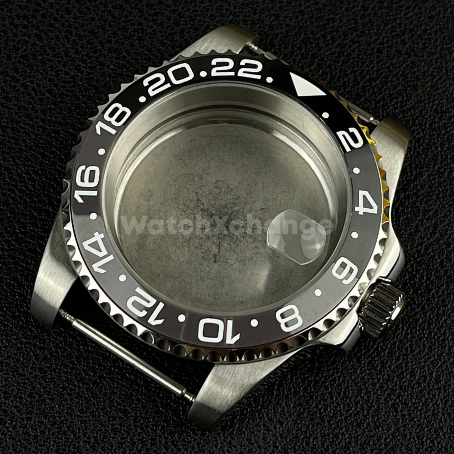 Diver 40mm SUB Watch Case fit NH35A NH36 10ATM Silver Colour Solid Back Sapphire