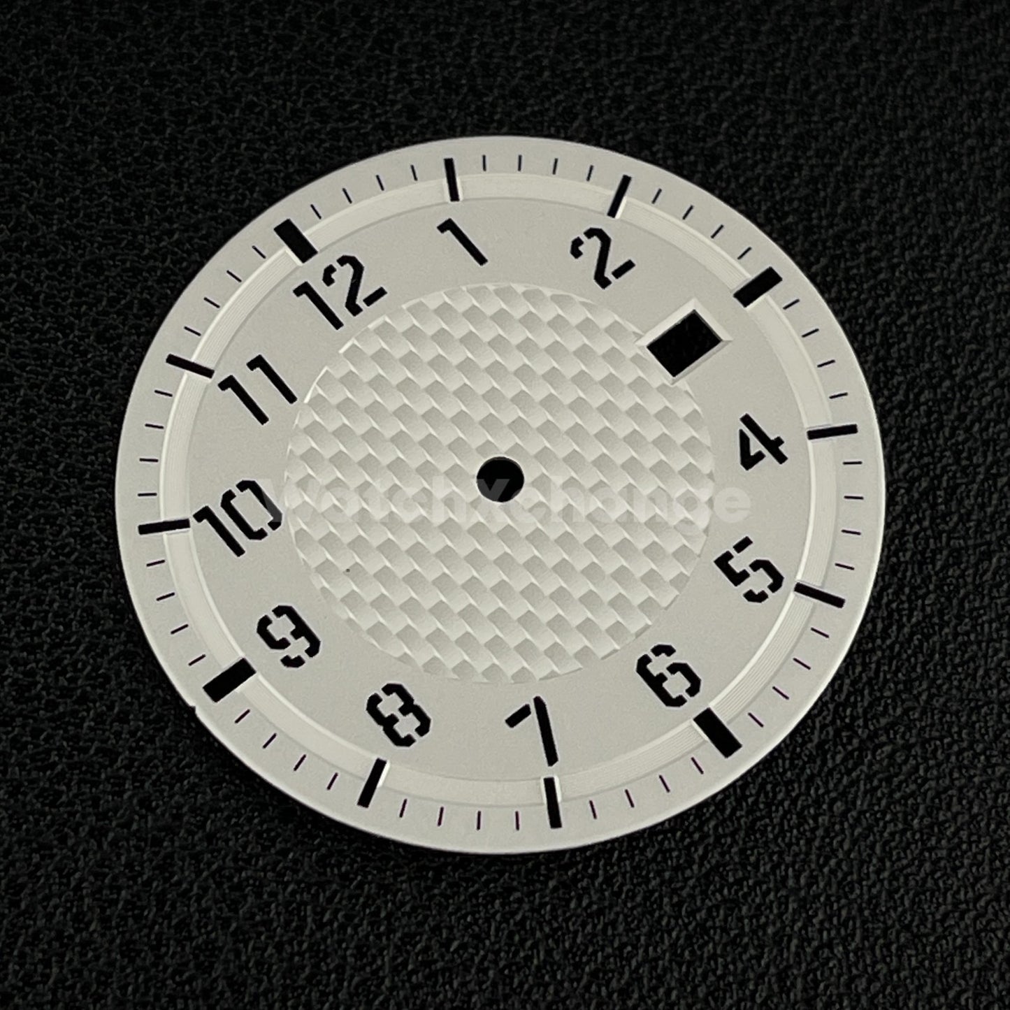 34mm White Watch Dial for Seiko NH35A Automatic Movement Parts