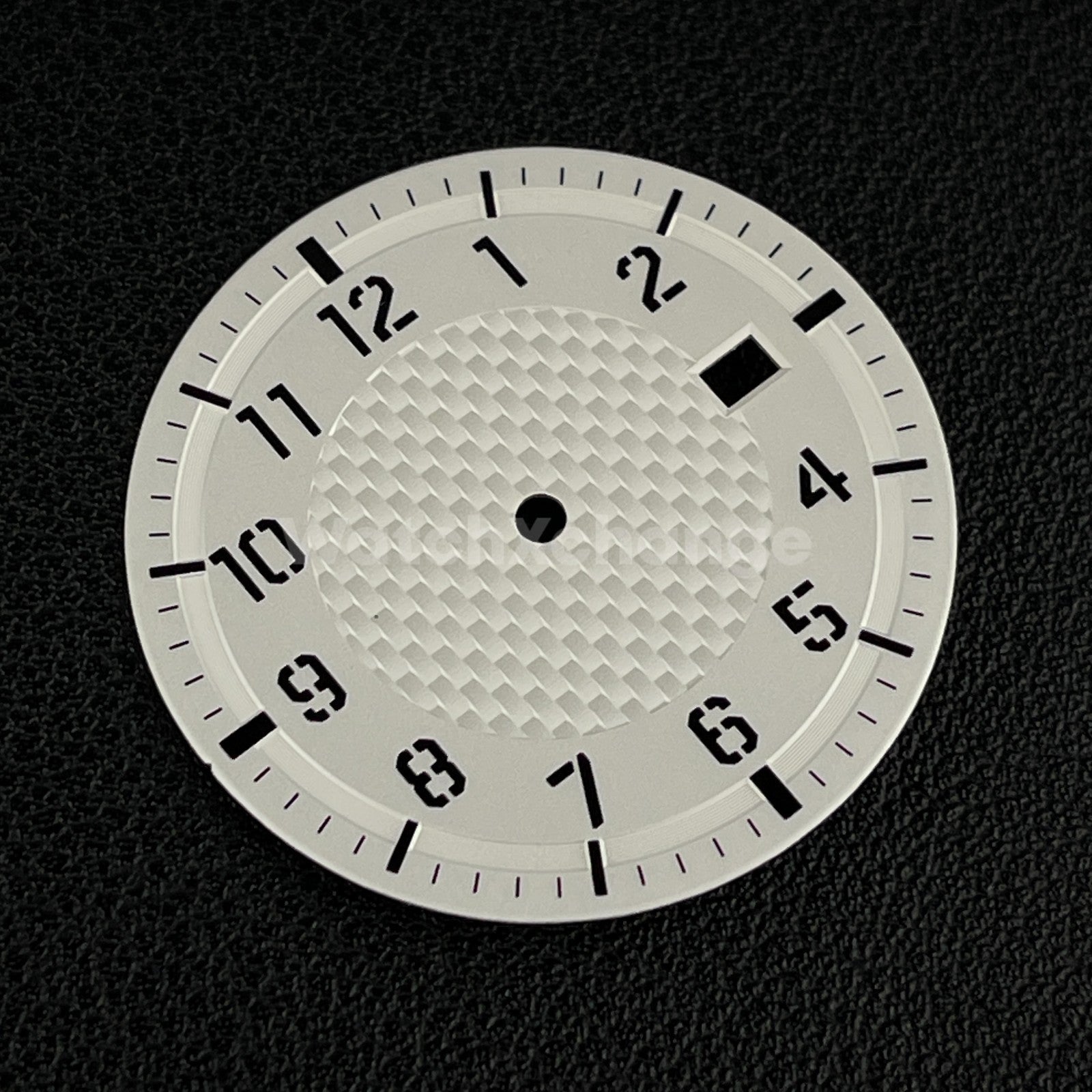34mm White Watch Dial for Seiko NH35A Automatic Movement Parts