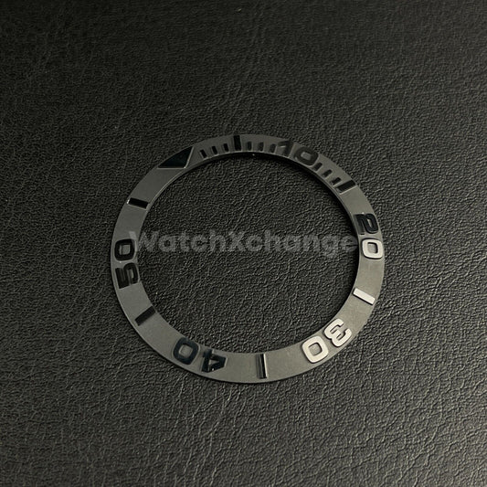 38mm Black Ceramic Bezel insert Rolex Yachtmaster Seiko SKX SRPD Mod