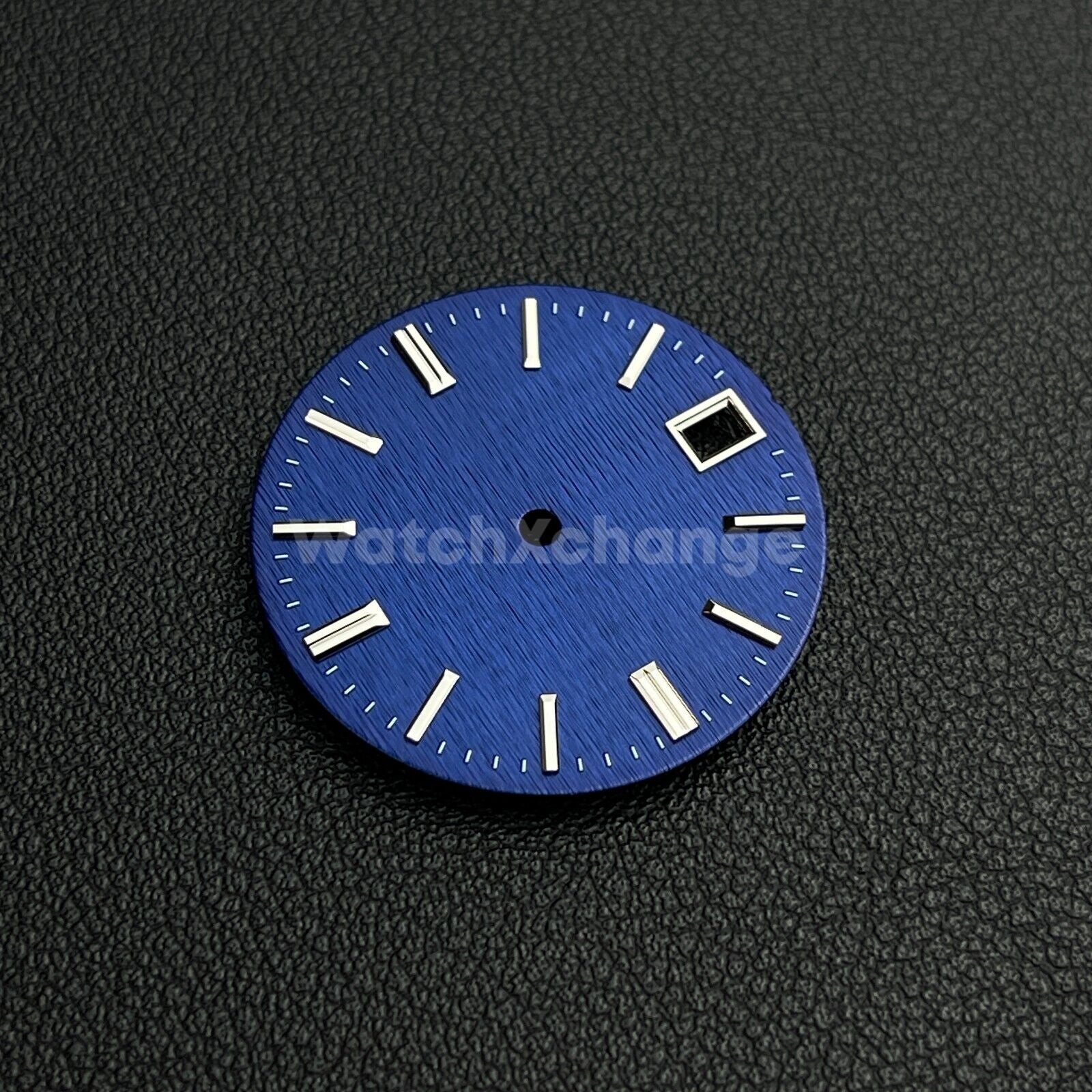 28.5mm Dark Blue Vertical Line Texture Watch Dial for SEIKO NH35 NH36 Movement