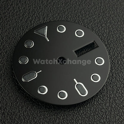 28.5mm Black & Grey Watch Dial Face for SEIKO NH36 Movement