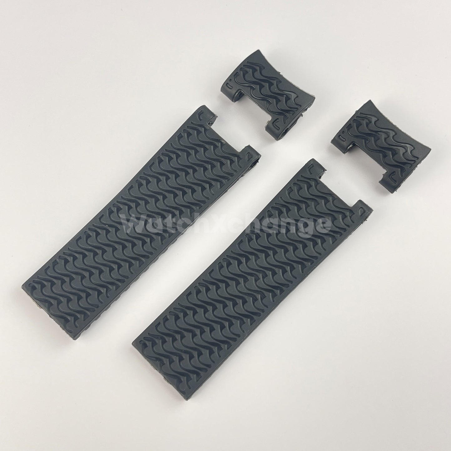 22mm Black Silicone/Rubber Band Strap For Ulysse Nardin 263 DIVER Watch